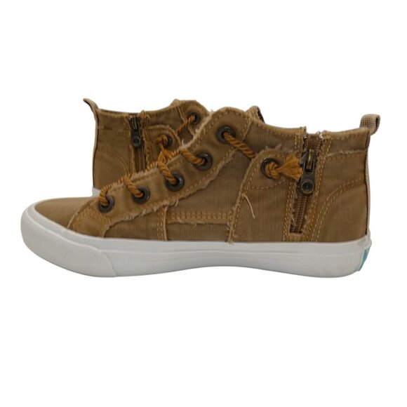 NWT Blowfish Malibu 4Earth Mariner Camel Recycled Canvas Boho Sneakers Size 6 - Picture 6 of 10